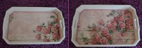 Tabuleiros decorados em decoupage